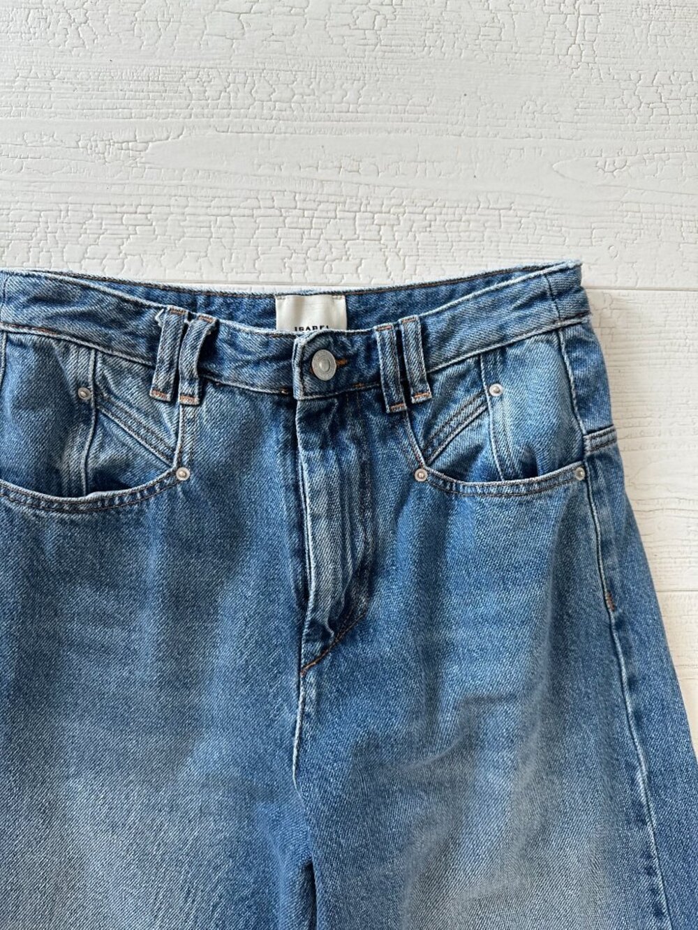 Isabel Marant Lemony Blue Jeans Current Season Size 36 - Picture 2 of 6